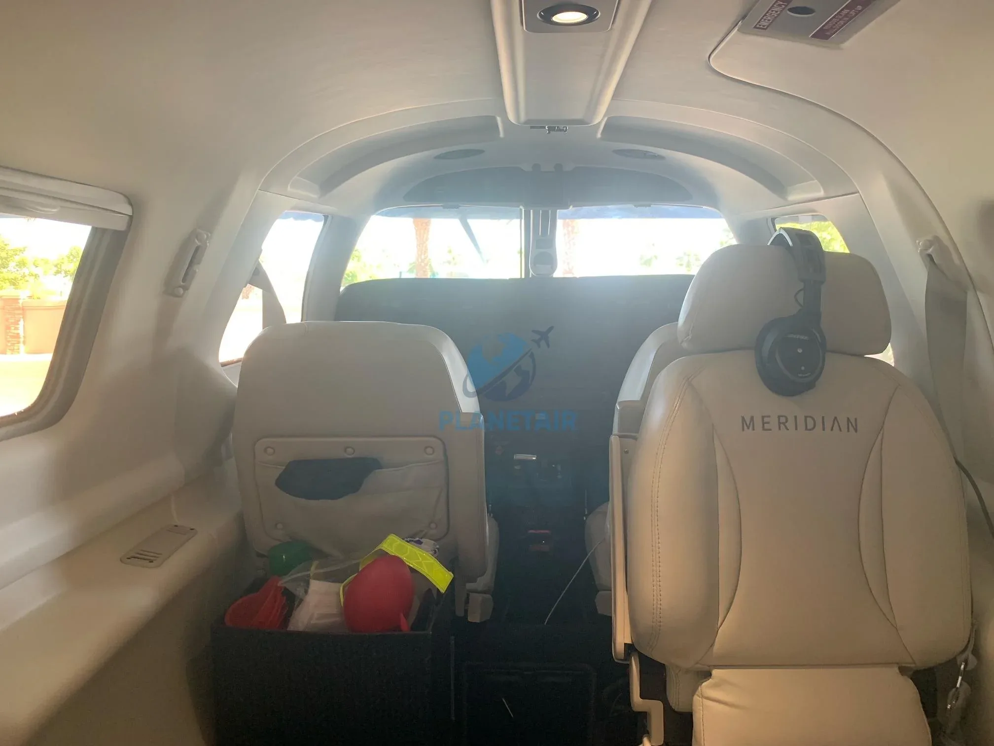 Cabin interior of a 2014 Piper MERIDIAN PA-46-500TP.