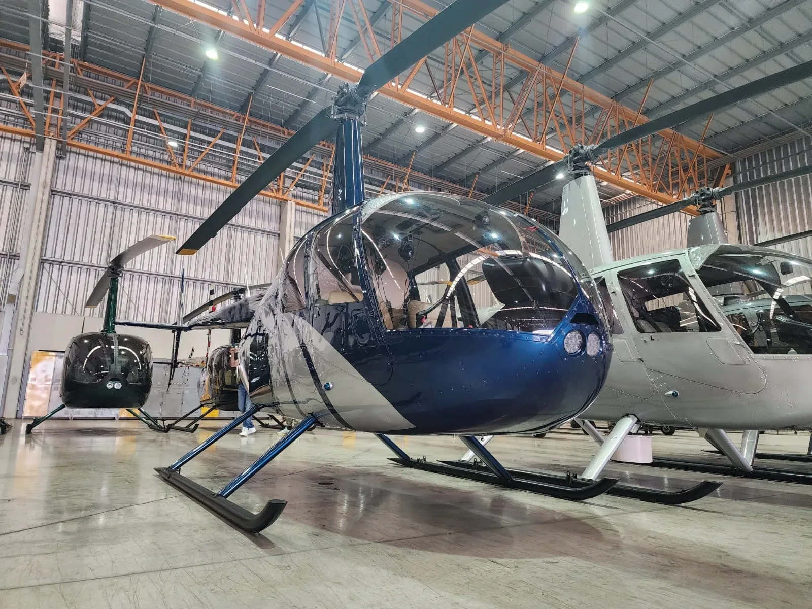 Exterior view of a 2008 Robinson R44 Raven II.
