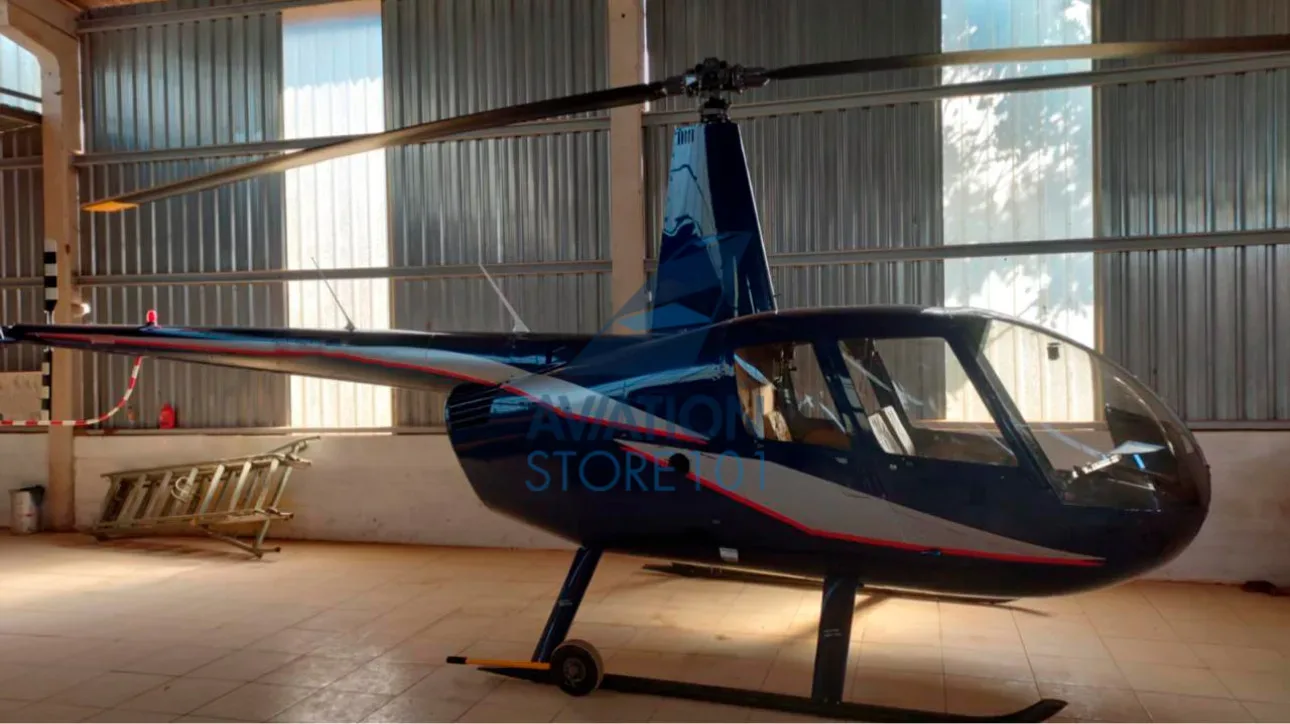 Exterior view of a 2010 Robinson R44 Raven II.