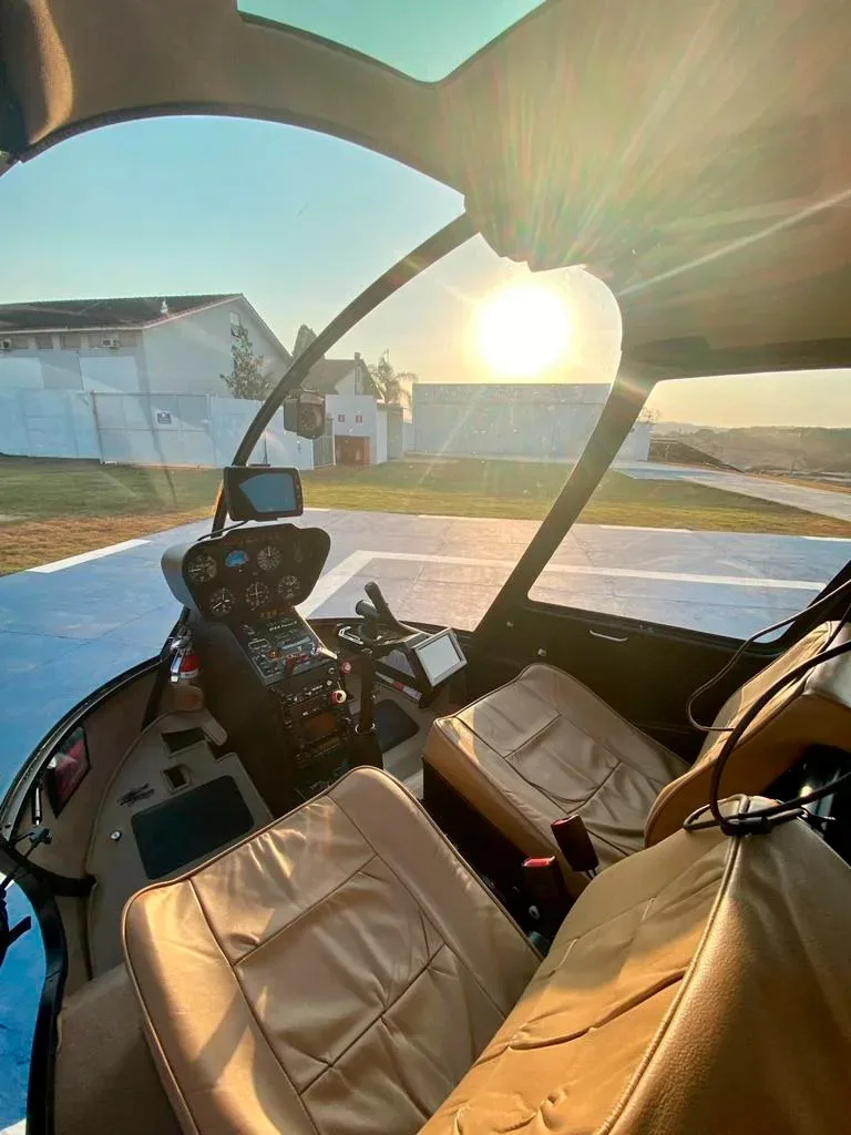 Exterior view of a 2010 Robinson R44 Raven II.