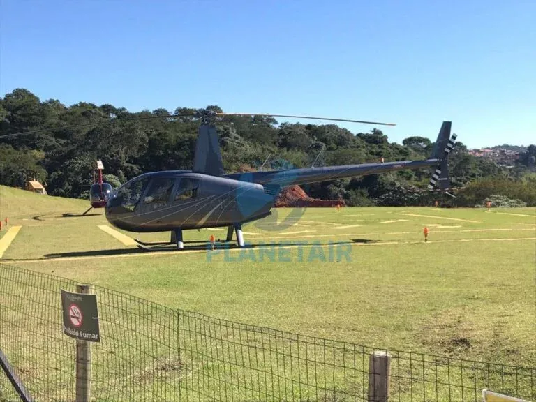 Exterior view of a 2010 Robinson R44 Raven II.