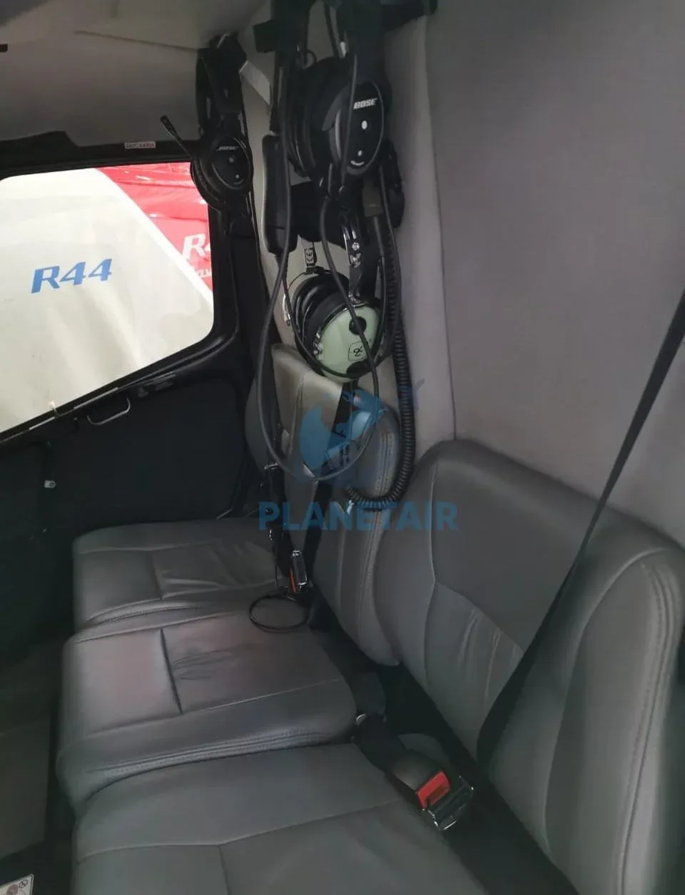 Cabin interior of a 2014 Robinson R66 Turbine.