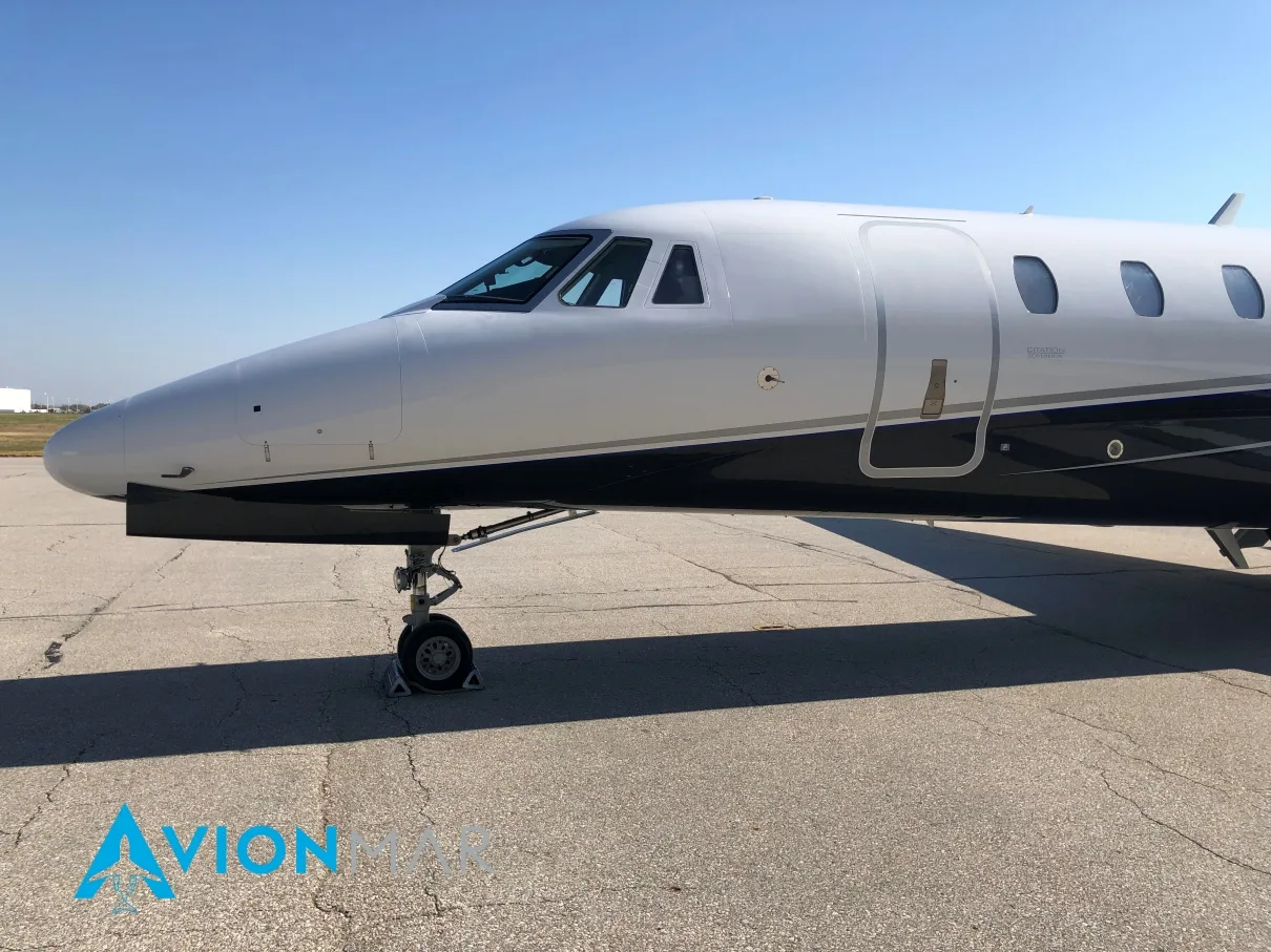 Exterior view of a 2012 Cessna Citation Sovereign (2012), PH-UZI.