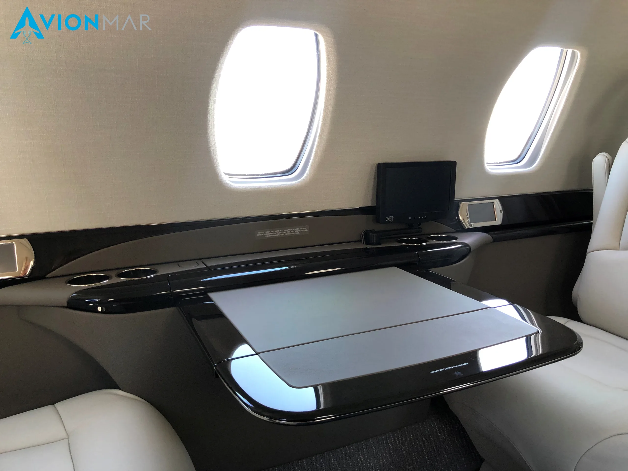 Cabin interior of a 2012 Cessna Citation Sovereign (2012).