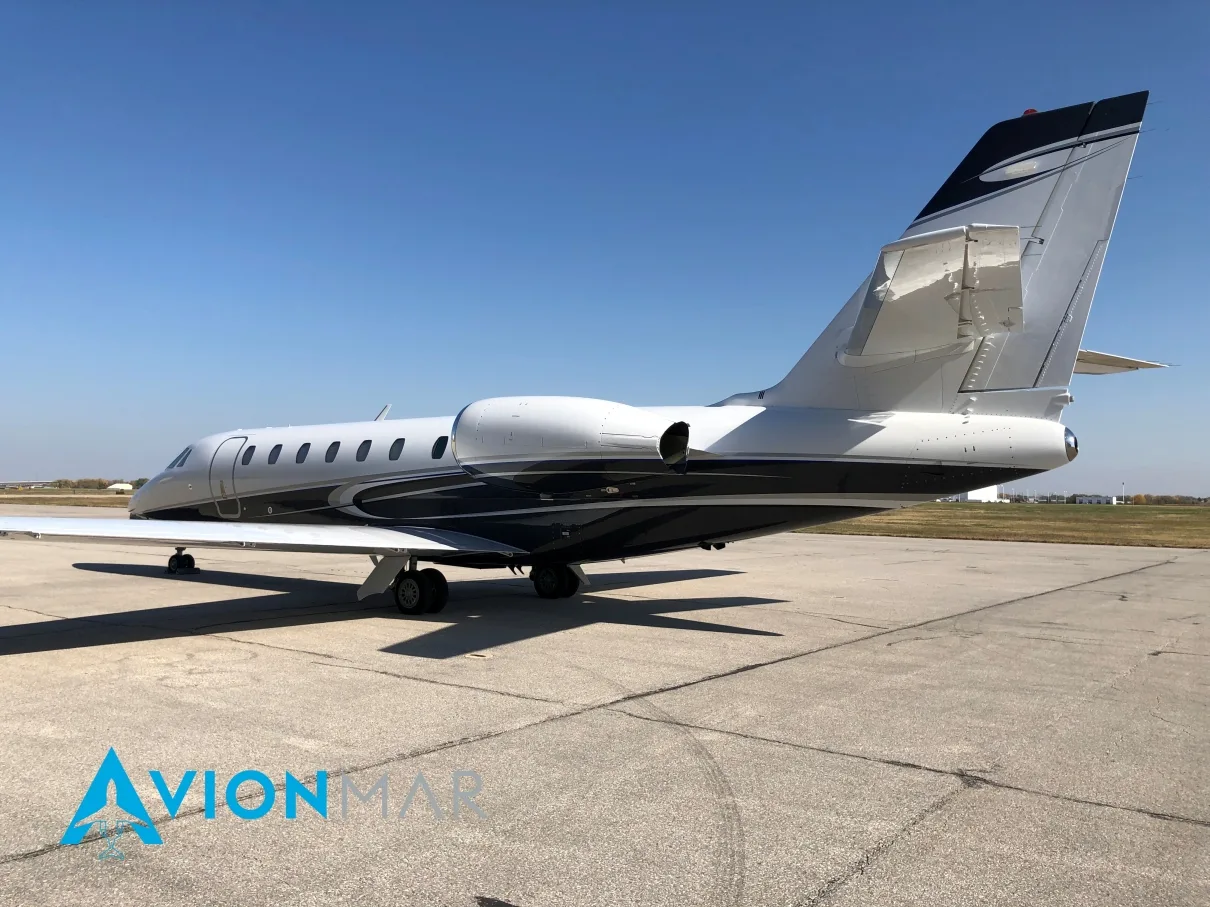 Exterior view of a 2012 Cessna Citation Sovereign (2012), PH-UZI.
