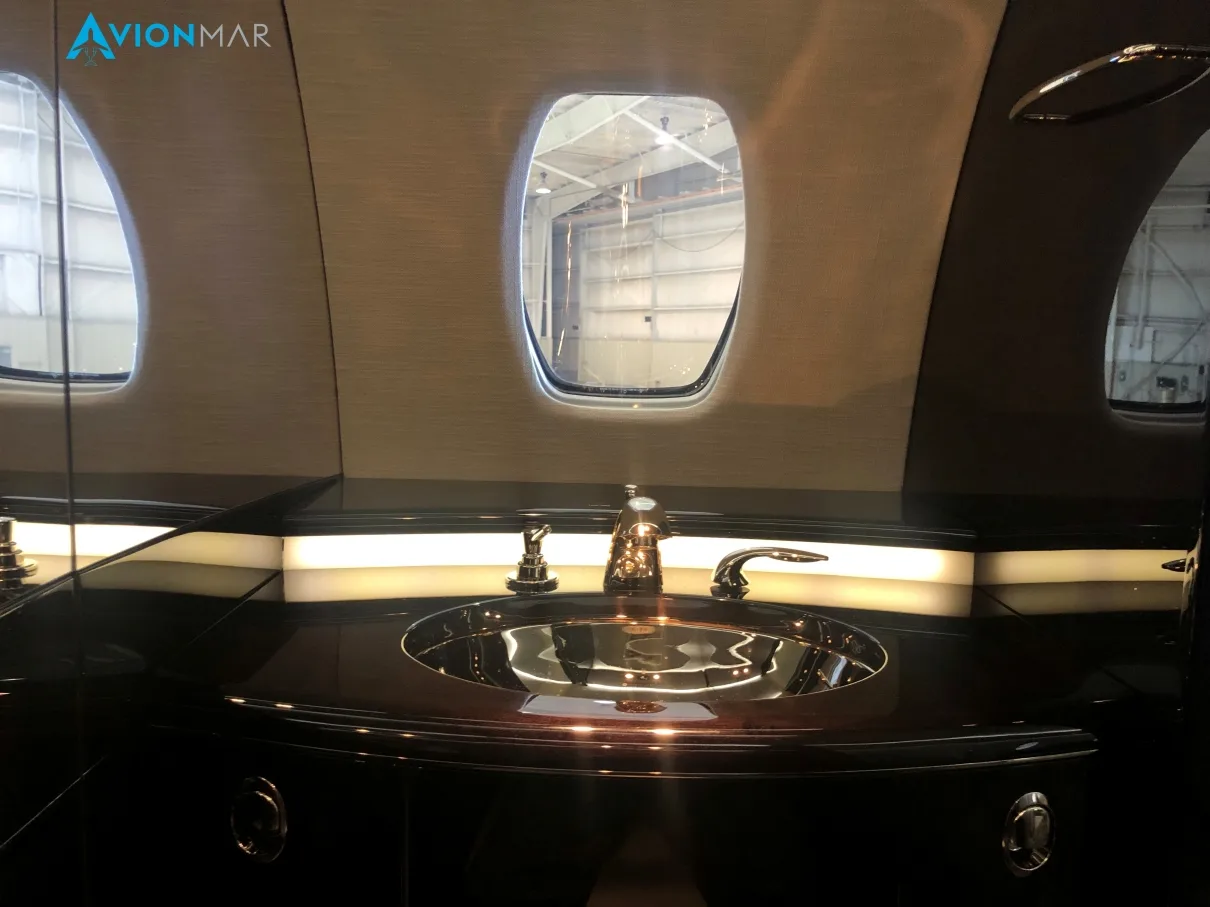 Cabin interior of a 2012 Cessna Citation Sovereign (2012).