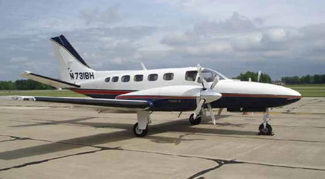 Exterior view of a 1988 Cessna CONQUEST II.
