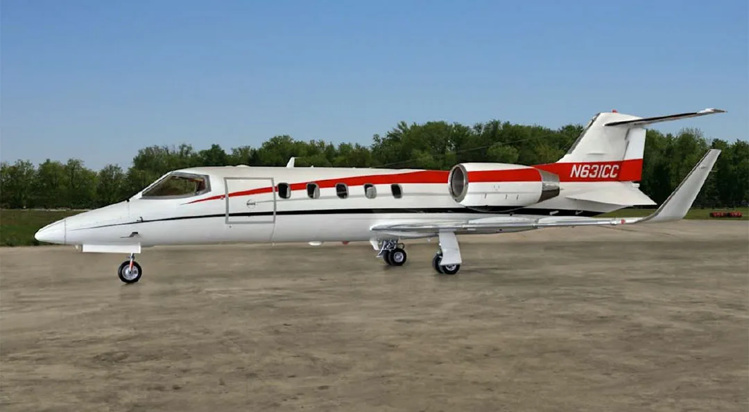 Marketing image of a 1995 Bombardier LEARJET 31A.