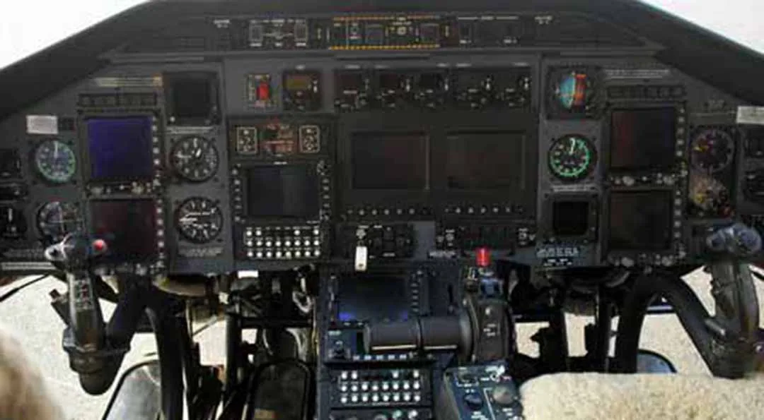 Cockpit and instrument panel of a 1999 Bell 430 EXECUTIVE HELI.
