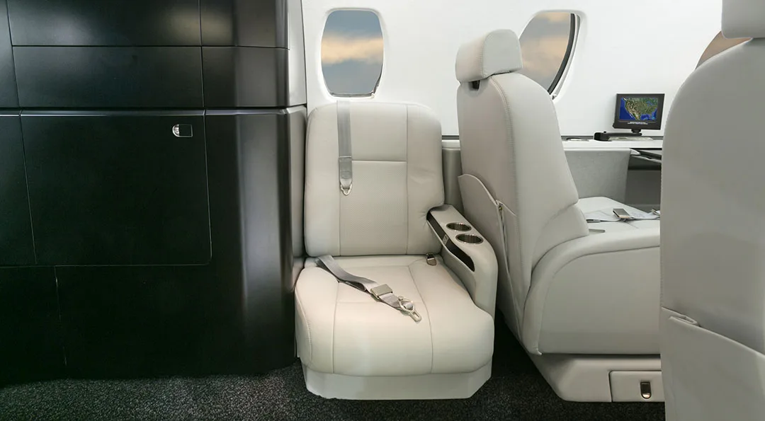 Cabin interior of a 2000 Cessna CITATION EXCEL.
