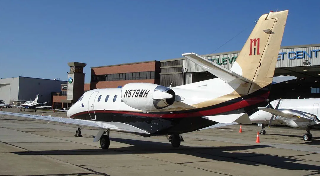 Cockpit and instrument panel of a 2000 Cessna CITATION EXCEL.