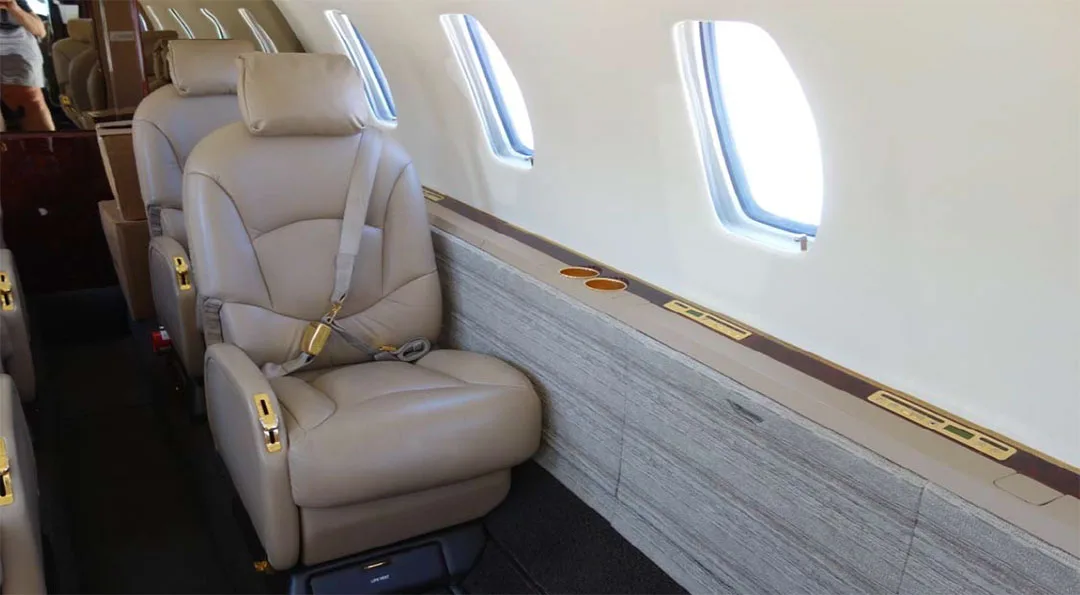 Cabin interior of a 2000 Cessna CITATION EXCEL.