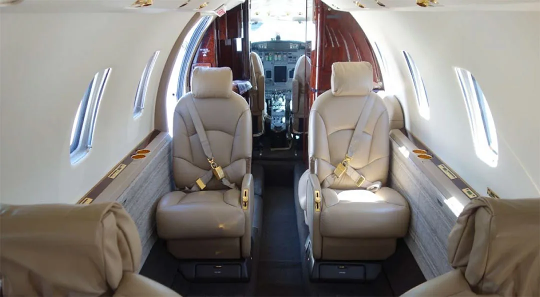 Cabin interior of a 2000 Cessna CITATION EXCEL.