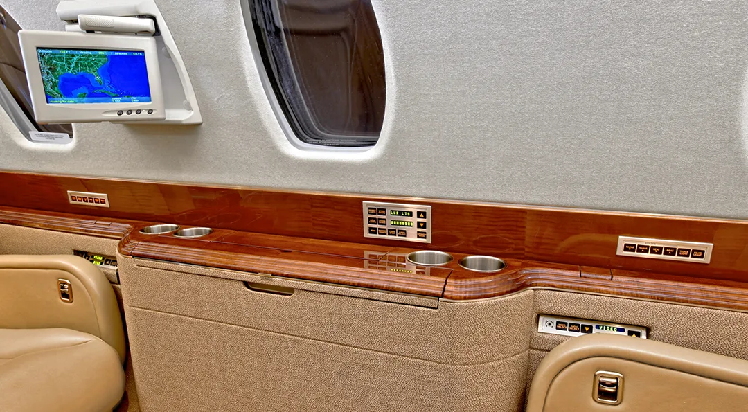Cabin interior of a 2001 Cessna CITATION X.
