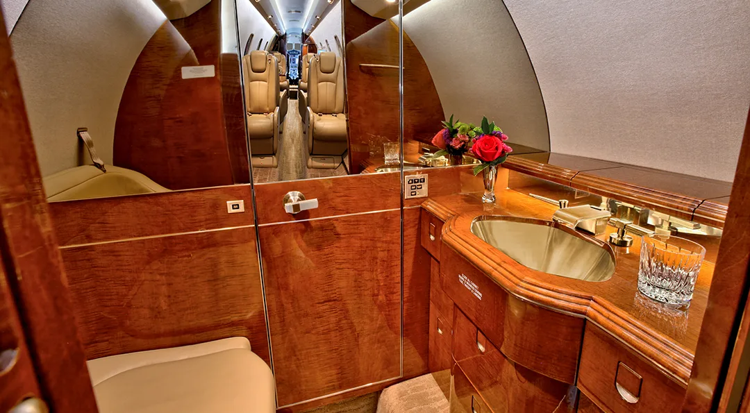 Cabin interior of a 2001 Cessna CITATION X.