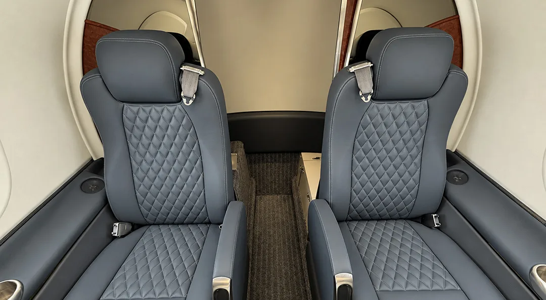 Cabin interior of a 2003 Beechcraft PREMIER I.