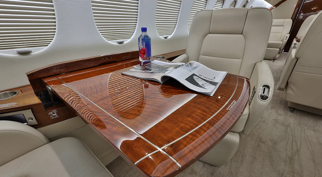 Cabin interior of a 2006 Dassault FALCON 900EX EASy II.