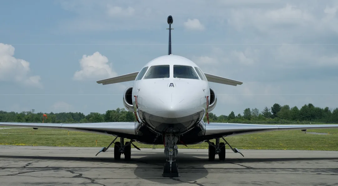 Exterior view of a 2012 Dassault FALCON 7X.