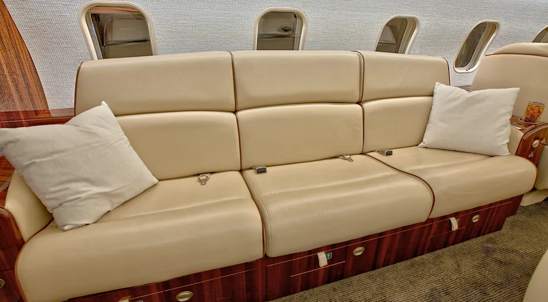 Cabin interior of a 2013 Bombardier CHALLENGER 300.