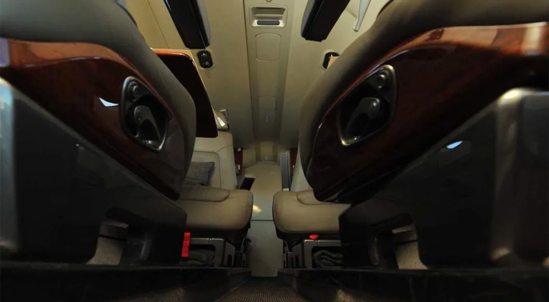 Cabin interior of a 2014 Embraer PHENOM 300.