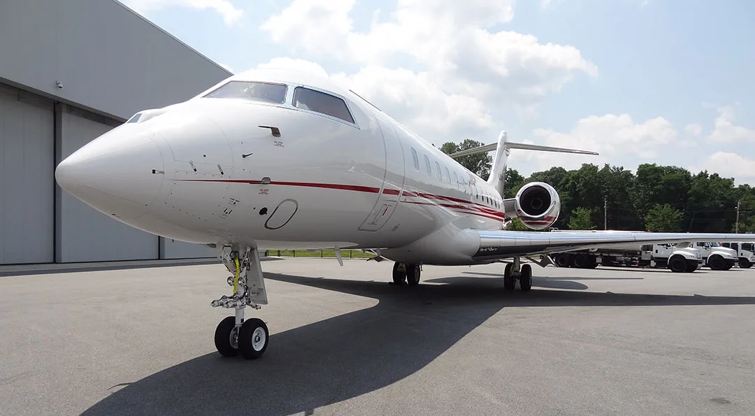 Exterior view of a 2015 Bombardier GLOBAL 6000.