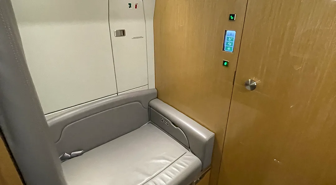 Cabin interior of a 2016 Bombardier CHALLENGER 350.