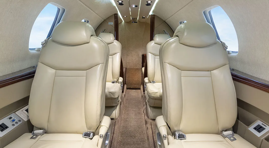 Cabin interior of a 2016 Cessna TEXTRON CITATION CJ4.