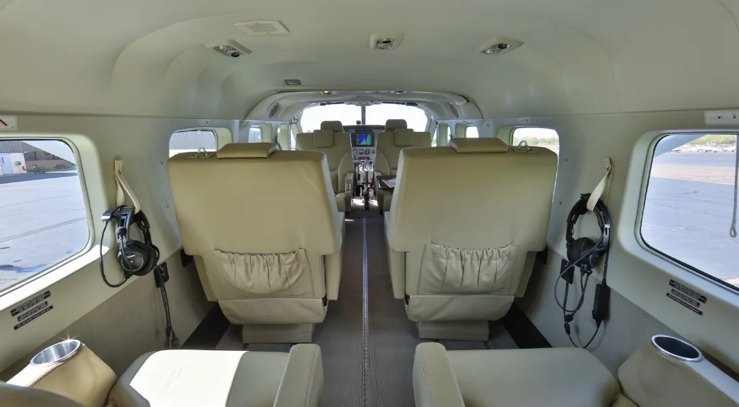 Cabin interior of a 2017 Cessna GRAND CARAVAN EX.