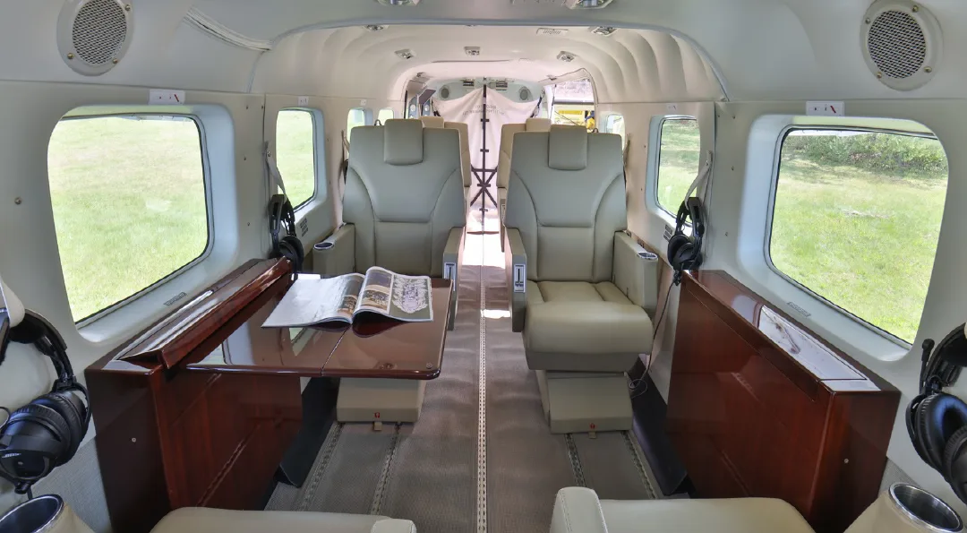 Cabin interior of a 2017 Cessna GRAND CARAVAN EX.