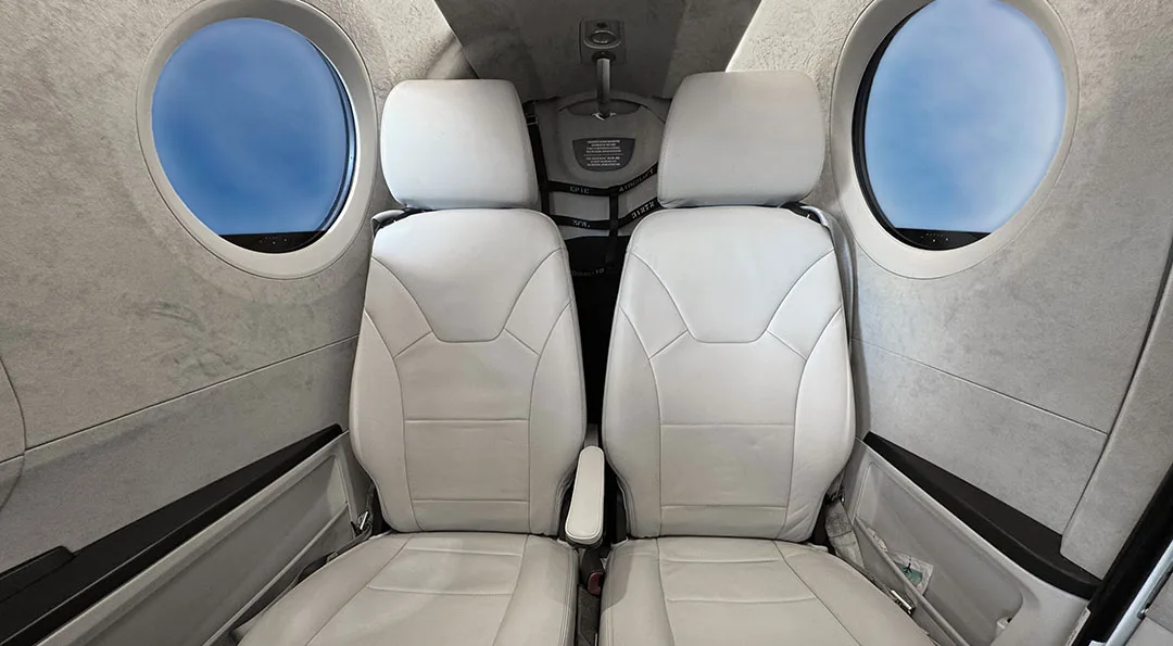 Cabin interior of a 2022 EPIC E1000 GX.