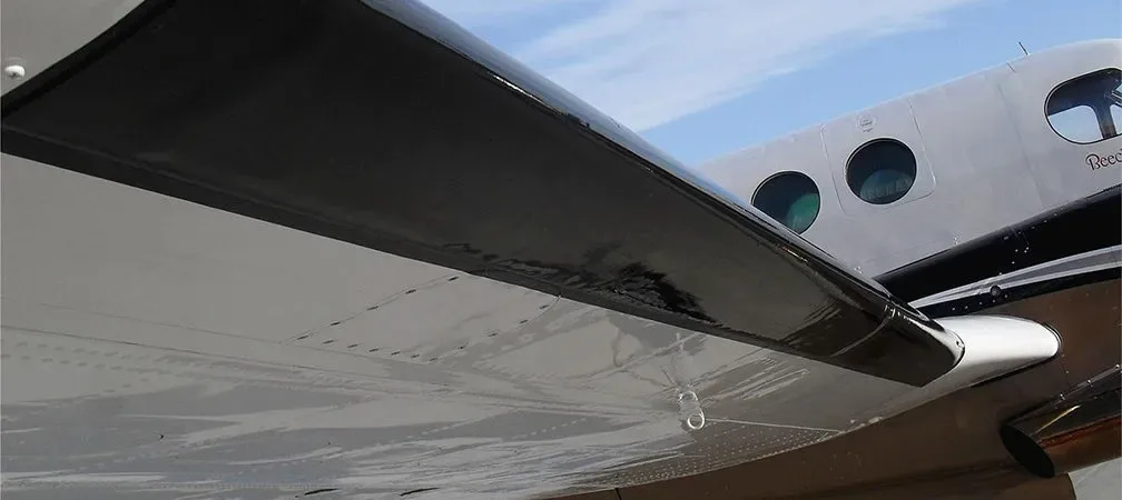 Engine detail of a 1979 Beechcraft KING AIR B100.