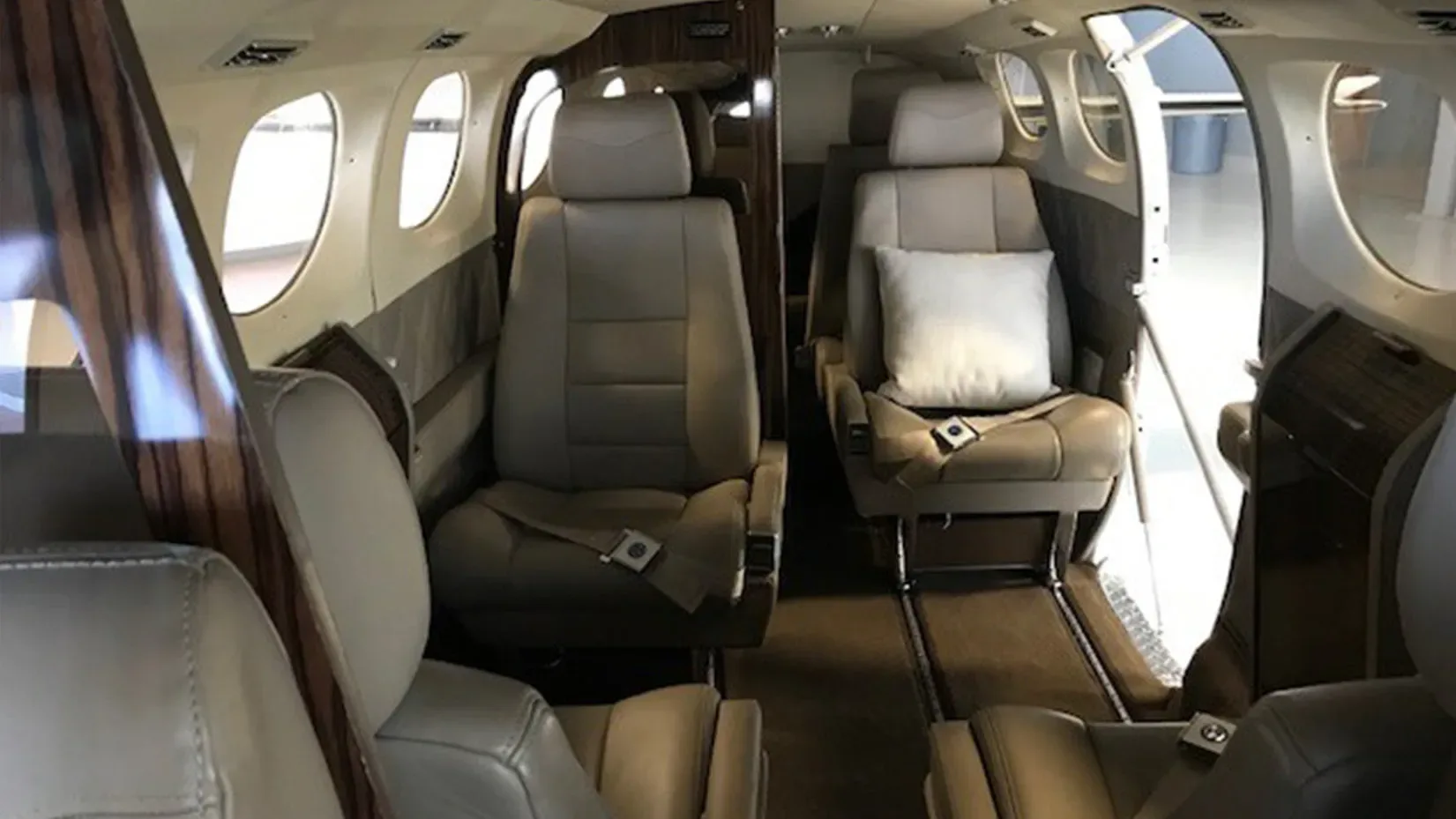 Cabin interior of a 1981 Cessna C-421C Golden Eagle.