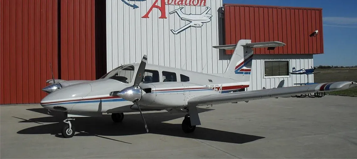Cabin interior of a 1981 Piper Turbo Seminole TSIO-360’s Garmin 530W.