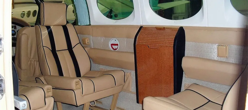 Cabin interior of a 1982 Cessna 421C RAM.