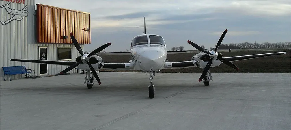 Exterior view of a 1982 Cessna 421C RAM.