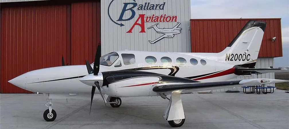 Exterior view of a 1982 Cessna 421C RAM.