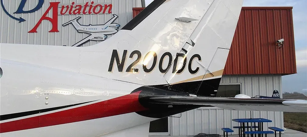 Engine detail of a 1982 Cessna 421C RAM.