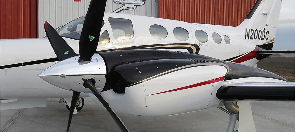 Cabin interior of a 1982 Cessna 421C RAM.