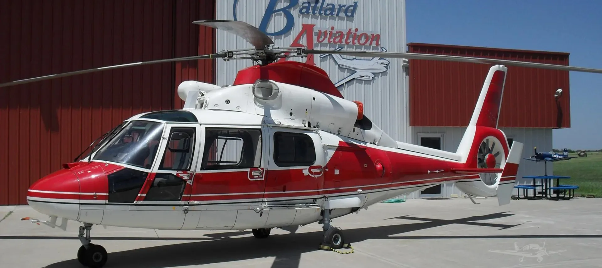 Cockpit and instrument panel of a 1998 Eurocopter.