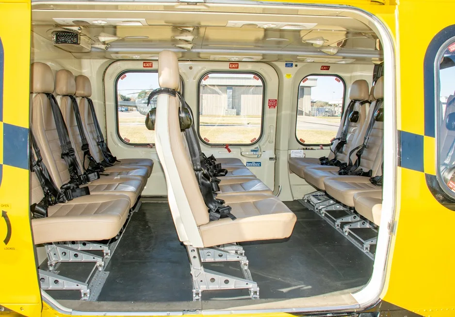 Cabin interior of a Leonardo AW139 – OFFSHORE – REF.