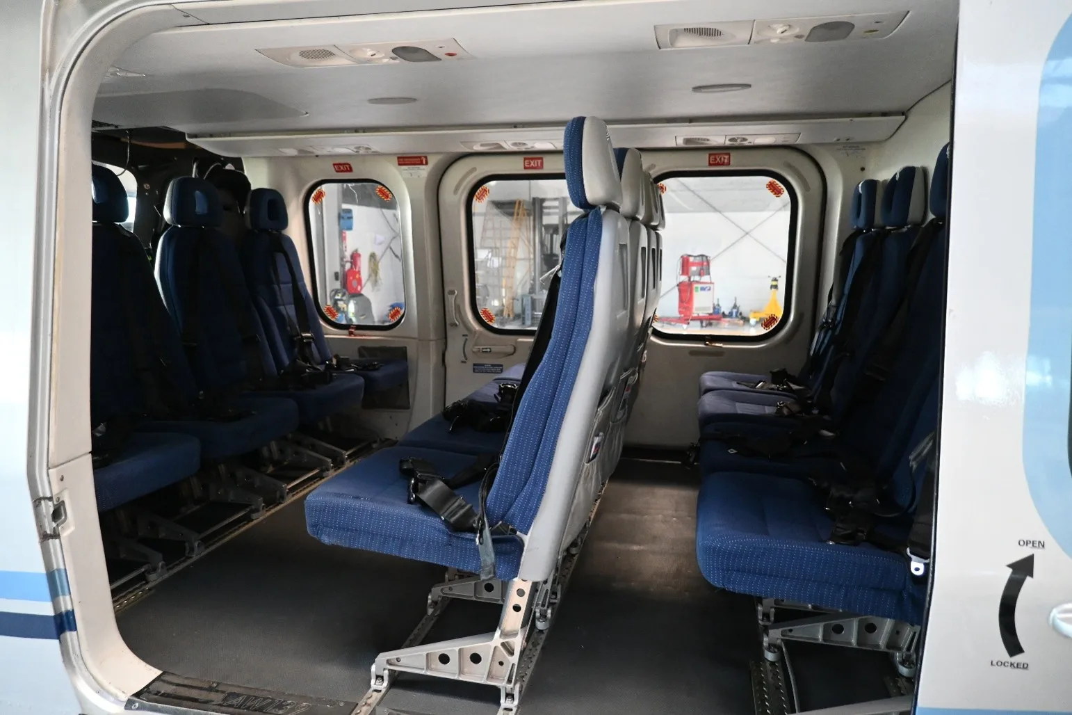 Cabin interior of a Leonardo AW139 – OFFSHORE – REF.