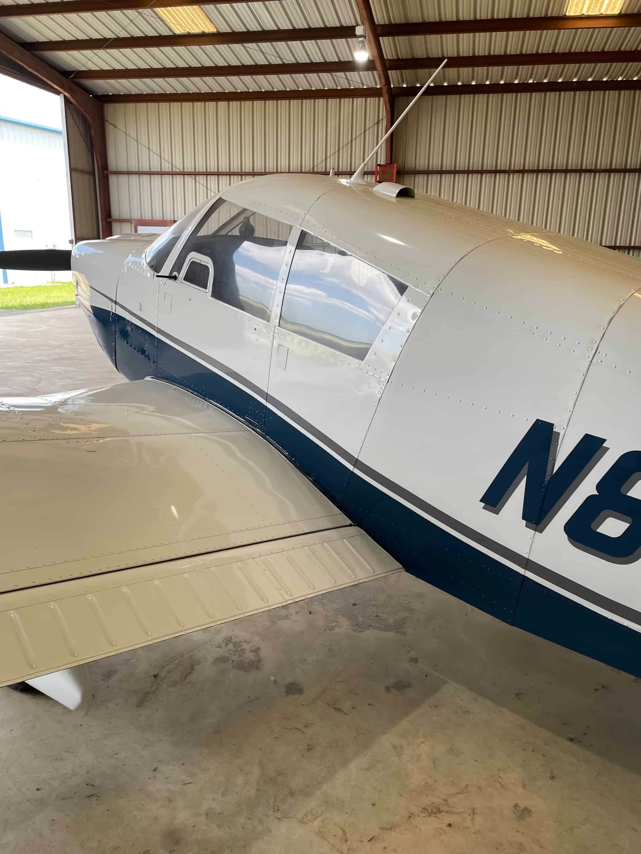 Exterior view of a 1964 Piper Cherokee 235.