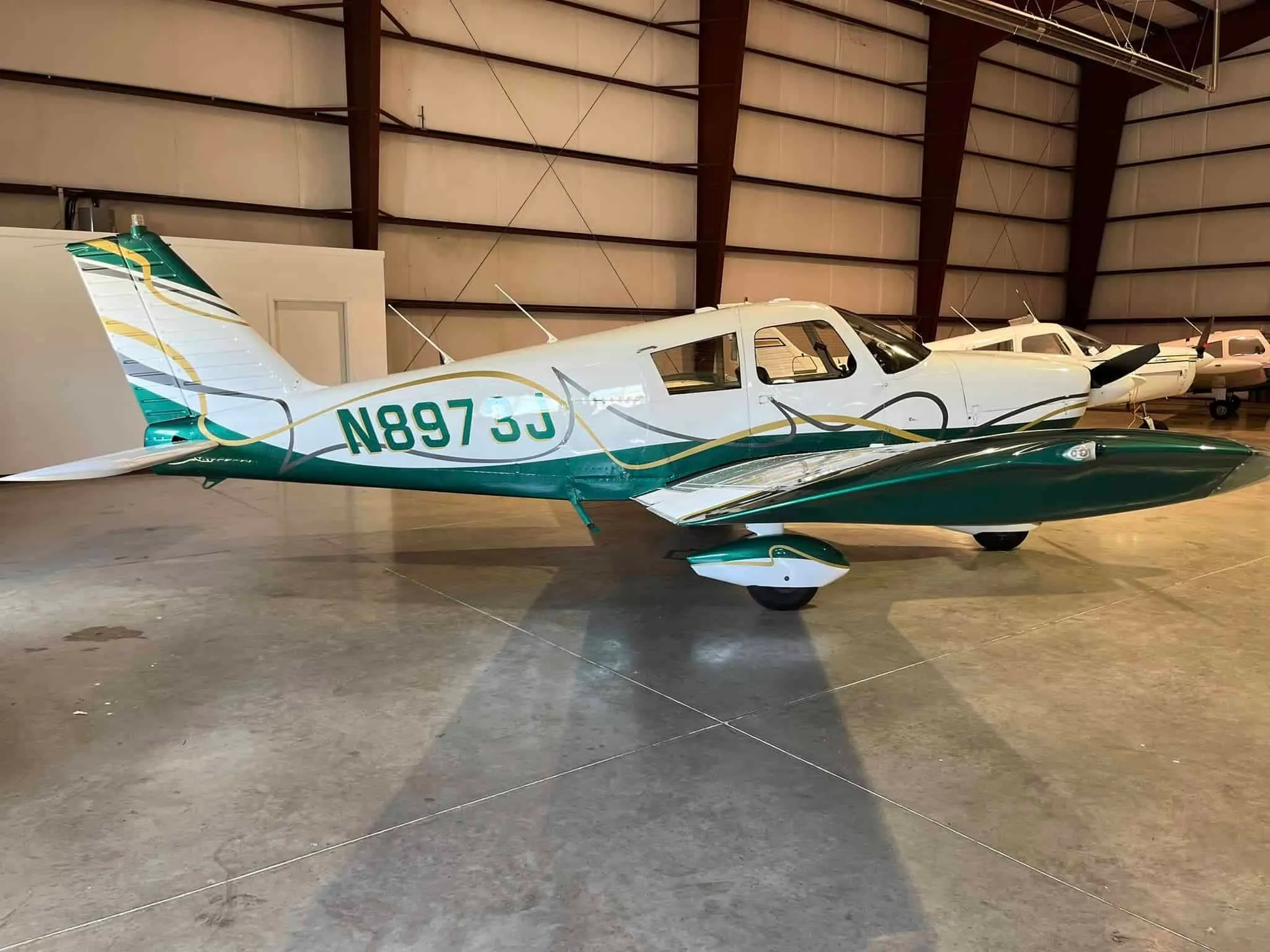 Exterior view of a 1965 Piper Cherokee 180.