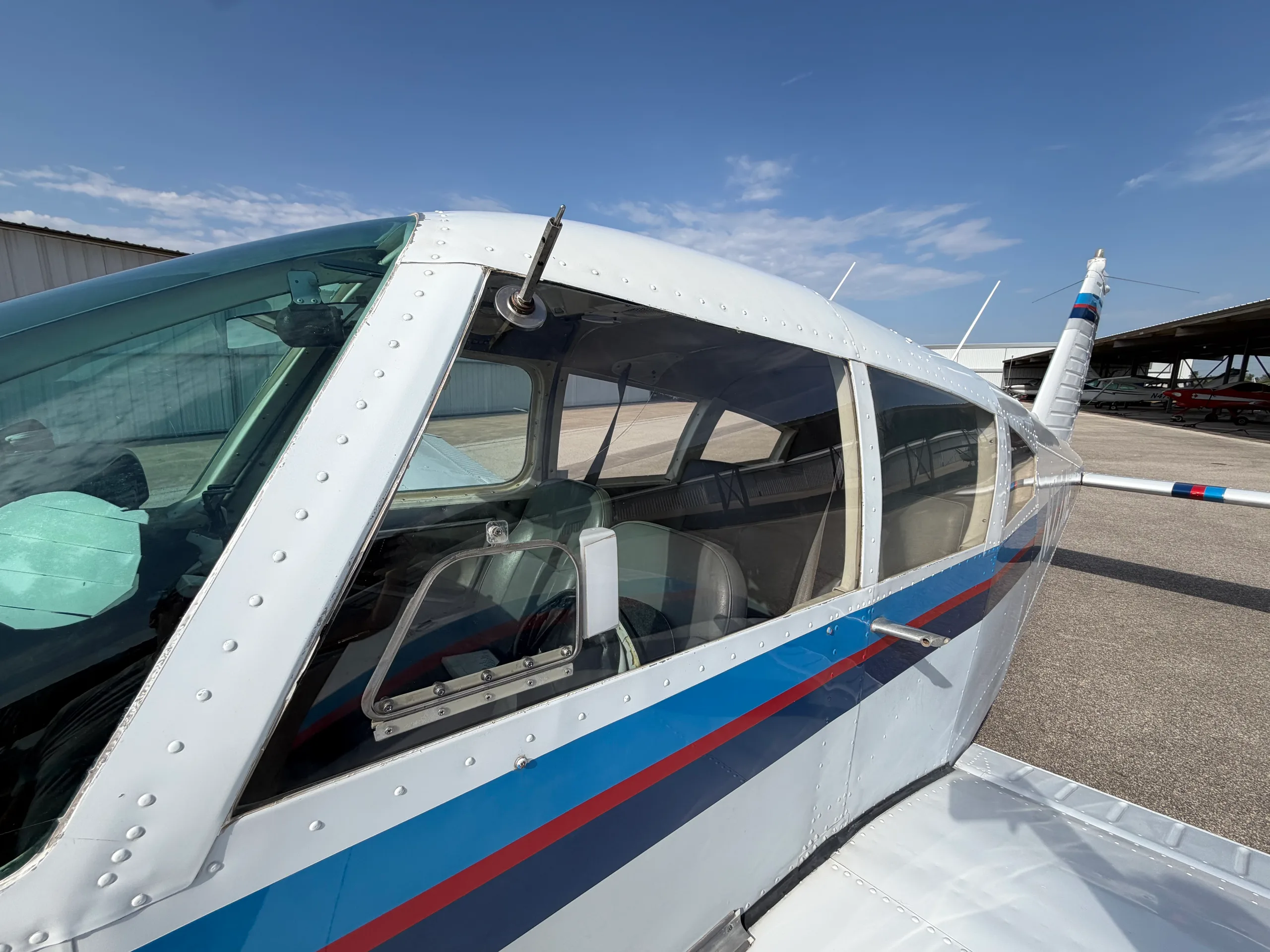 Exterior view of a 1969 Piper Arrow 200HP.