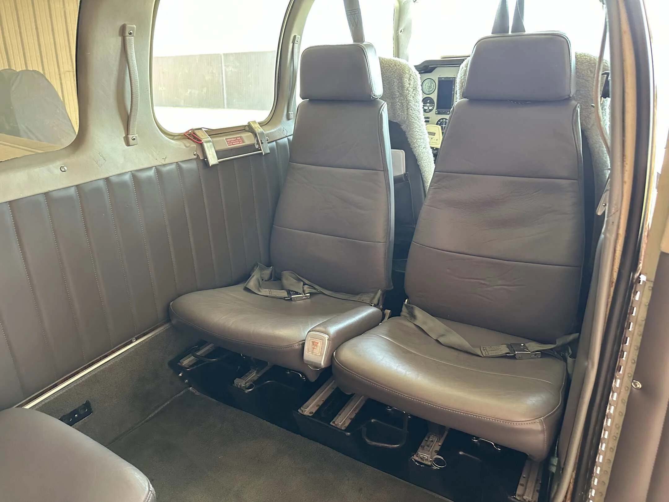 Cabin interior of a 1973 Beechcraft A36.