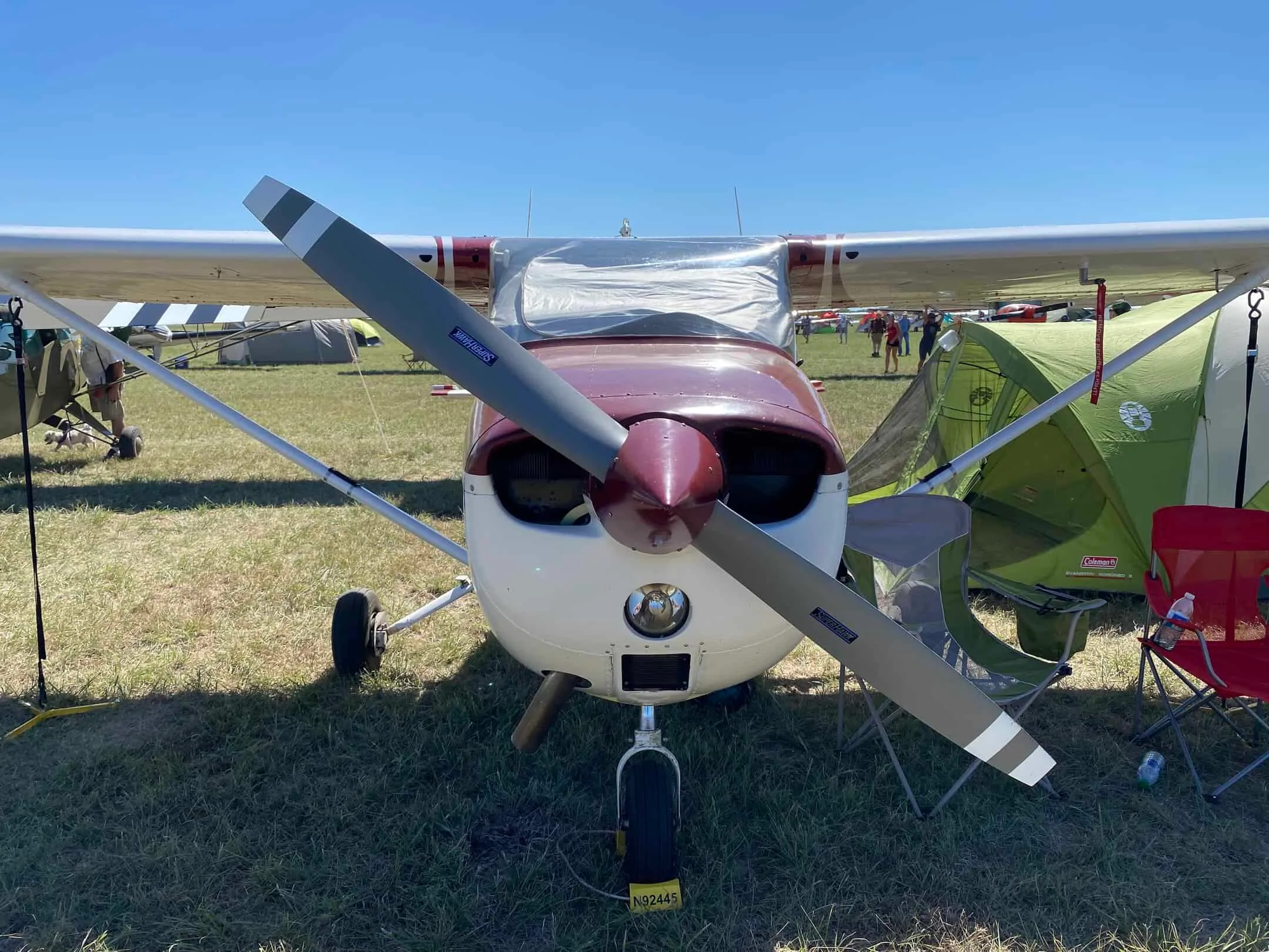 Exterior view of a 1973 Cessna 172M SuperHawk.