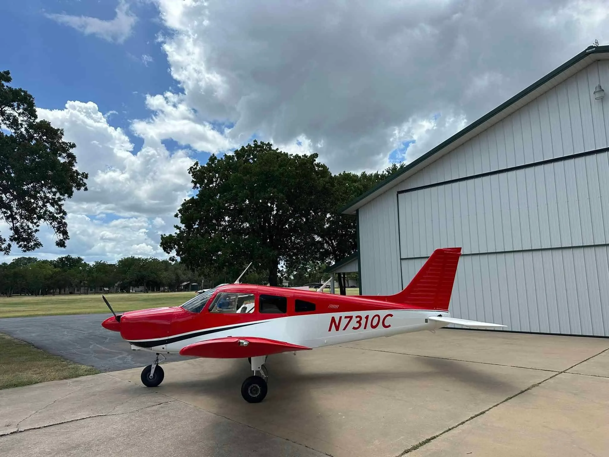 Exterior view of a 1975 Piper Archer.