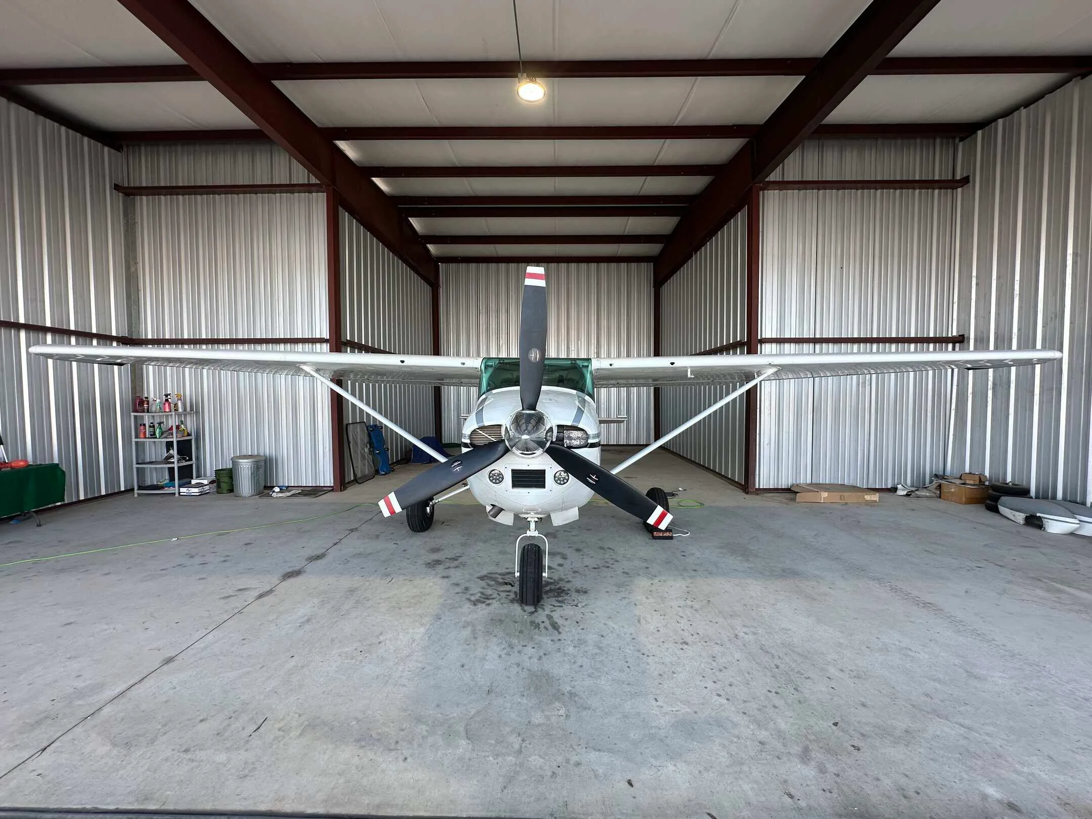 Exterior view of a 1977 Cessna 182Q.