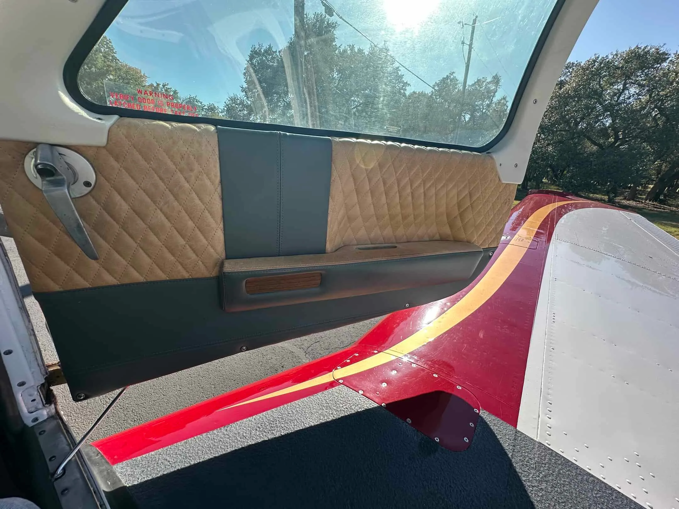 Cabin interior of a 1978 Beech A36 Bonanza.