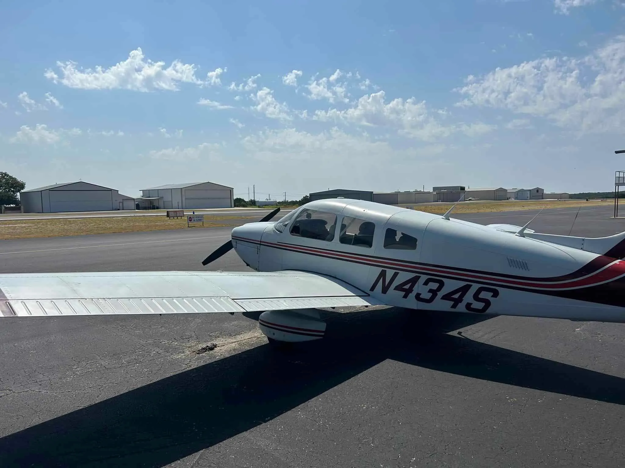 Exterior view of a 1981 Piper Archer.